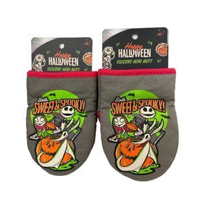 2 Disney 100 Both Sweet and Spooky Jack and Sally Kitchen Mini Hot Pads